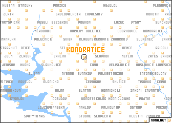 map of Kondratice