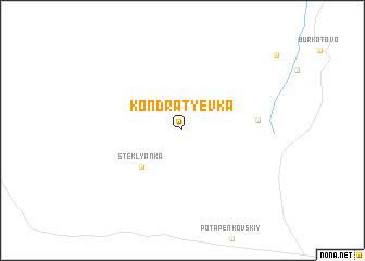 map of Kondratʼyevka