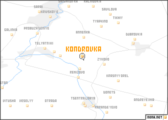 map of Kondrovka