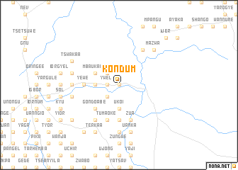 map of Kondum