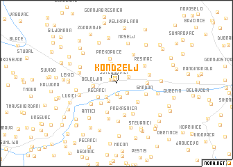 map of Kondželj