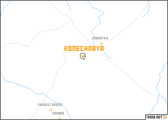 map of Konechnaya