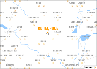 map of Koņecpole