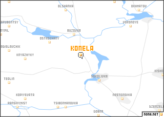 map of Konela