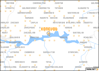 map of Konevod