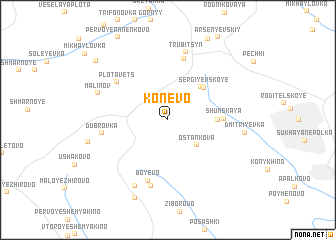 map of Konëvo