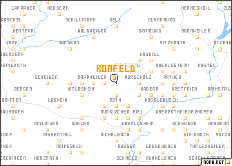 map of Konfeld
