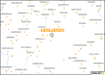 map of Kongjŏng-ni