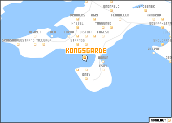 map of Kongsgårde