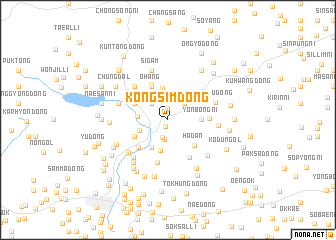 map of Kongsim-dong