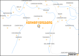 map of Kŏnharyŏng-dong