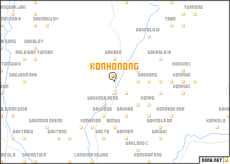 map of Kon Hơnong