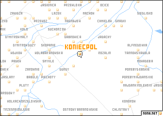 map of Koniecpol