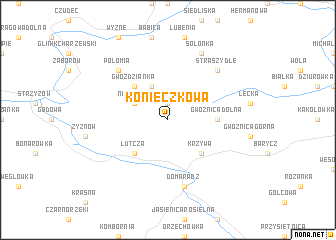 map of Konieczkowa