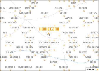 map of Konieczno