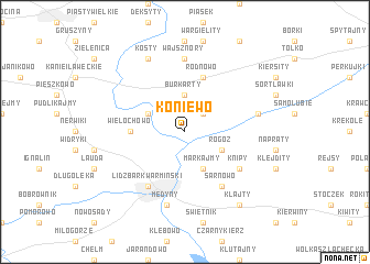 map of Koniewo