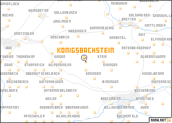 map of Königsbach-Stein