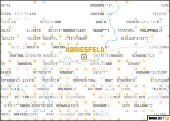 map of Königsfeld