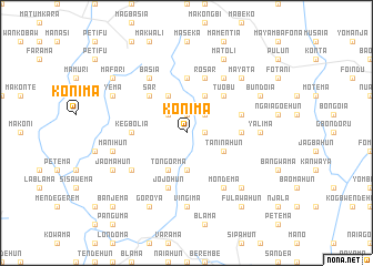 map of Konima