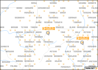 map of Konima