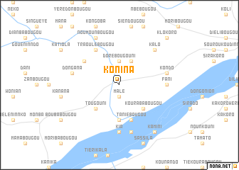 map of Konina