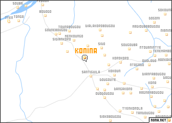 map of Konina