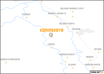map of Koninskaya
