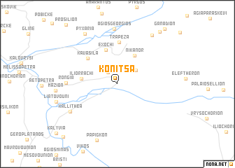 map of Kónitsa