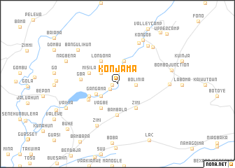 map of Konjama