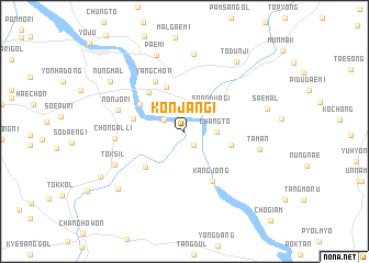 map of Kŏnjangi