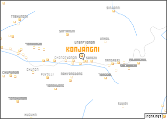 map of Kŏnjang-ni