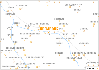 map of Konjedar