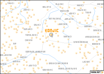 map of Konjic