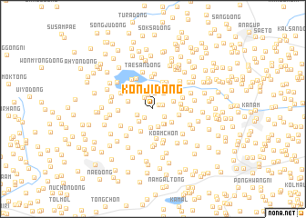 map of Kŏnji-dong