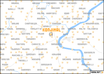 map of Kŏnji-mal