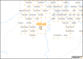 map of Konjo