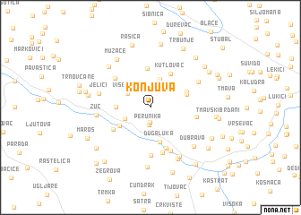 map of Konjuva