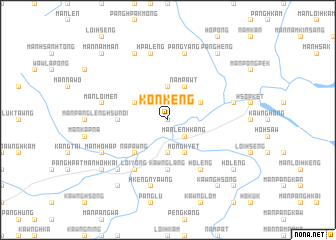 map of Könkeng