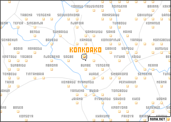 map of Konkoako