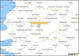 map of Konkohoum