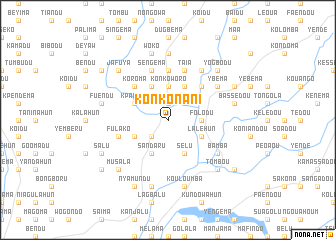 map of Konkonani