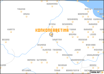 map of Konkone Abetima