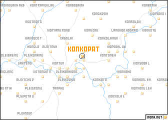 map of Kon Kơpat