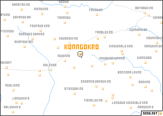 map of Kon-Ngokro