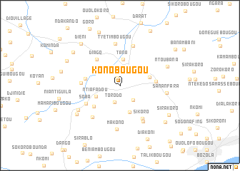 map of Konobougou