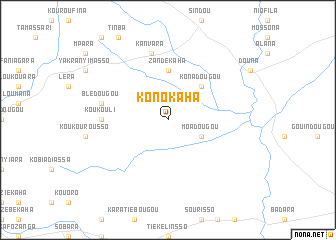 map of Konokaha