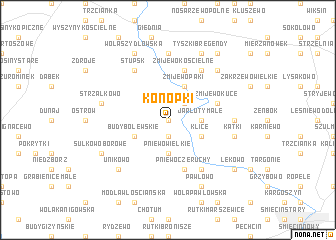 map of Konopki