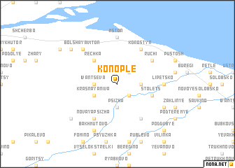 map of Konople
