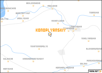 map of Konoplyanskiy