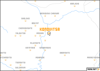 map of Konʼovitsa